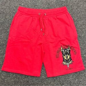 King of Kings Red Athletic Shorts